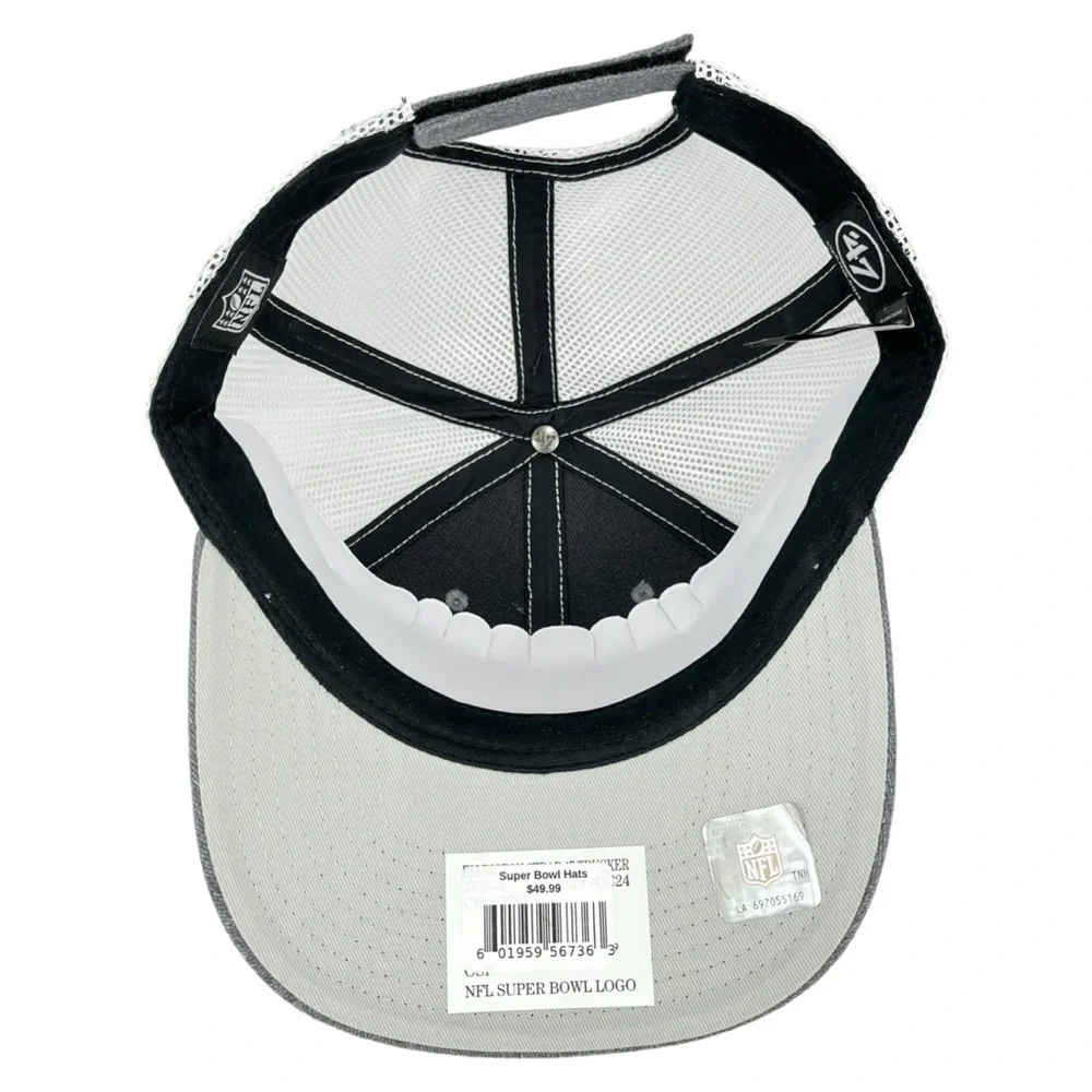 NFL‎ Super Bowl LVIII Trucker Mesh Back Snapback Hat Cap | Adjustable